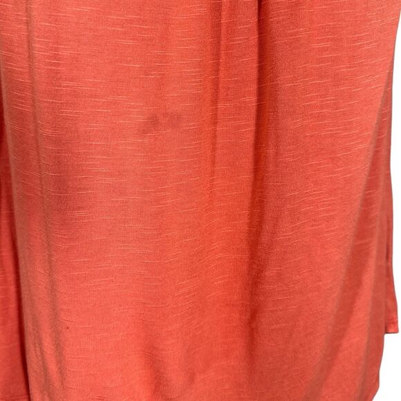 Knox Rose Boho Orange Embroidered Yoke Sleeveless Peasant Blouse Sz XS - Picture 2 of 6